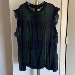 Isabella Sinclair from Anthropologie Plaid Tank